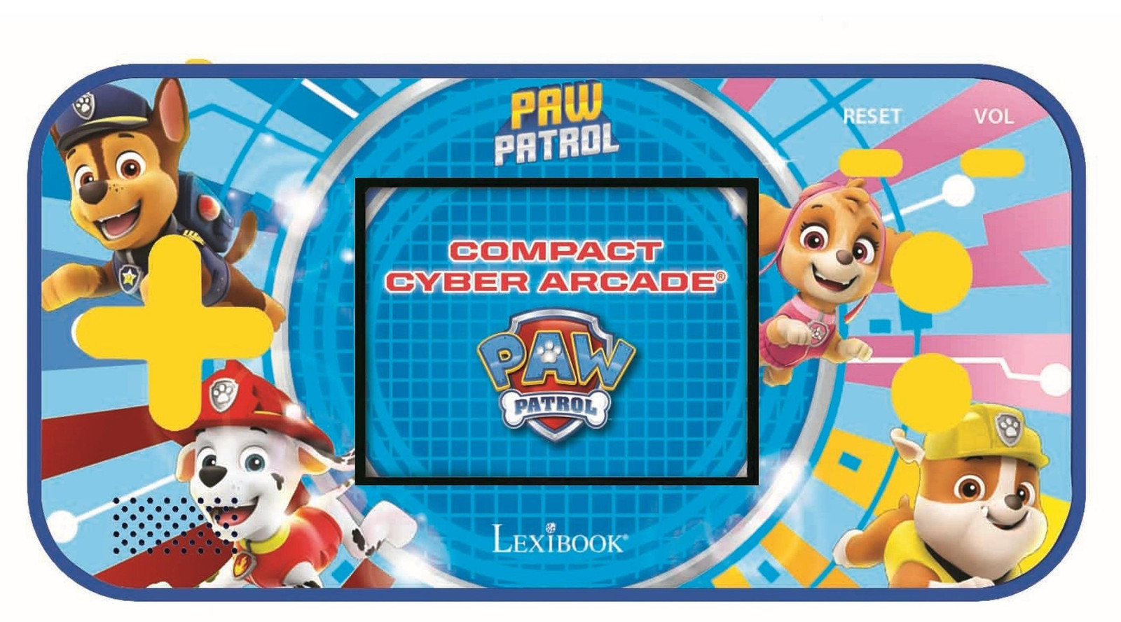 Lexibook Paw Patrol Compact Cyber Arcade handheld spelconsole met 150 spellen en 2,5-inch kleurenbeeldscherm