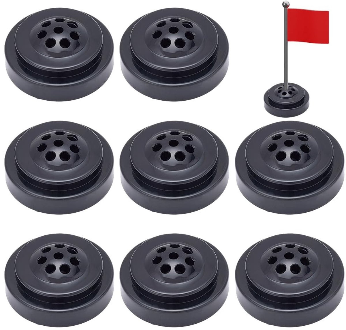 CRASPIRE Mini Vlaggenhouder voor Tafel Decoratie - 8 Stuks