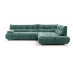 Sormani Ecksofa Cesena Cord Grün