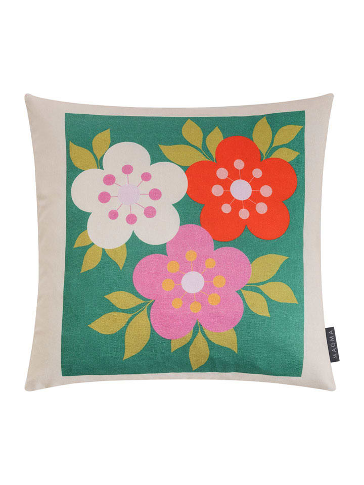 Magma Heimtex Kissenhülle "Fiorito" in Grün - (L)45 x (B)45 cm - onesize