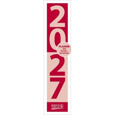 Streifenplaner Compact Rot 2027