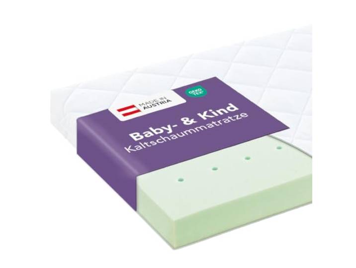 Träumeland Babymatratze 70x140 cm, Rosa Matratze für Babybett Oeko-TEX Zertifiziert, waschbarer Bezug & hautfreundlich