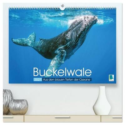 Buckelwale: Aus den blauen Tiefen der Ozeane (hochwertiger Premium Wandkalender 2027 DIN A2 quer), Kunstdruck in Hochglanz