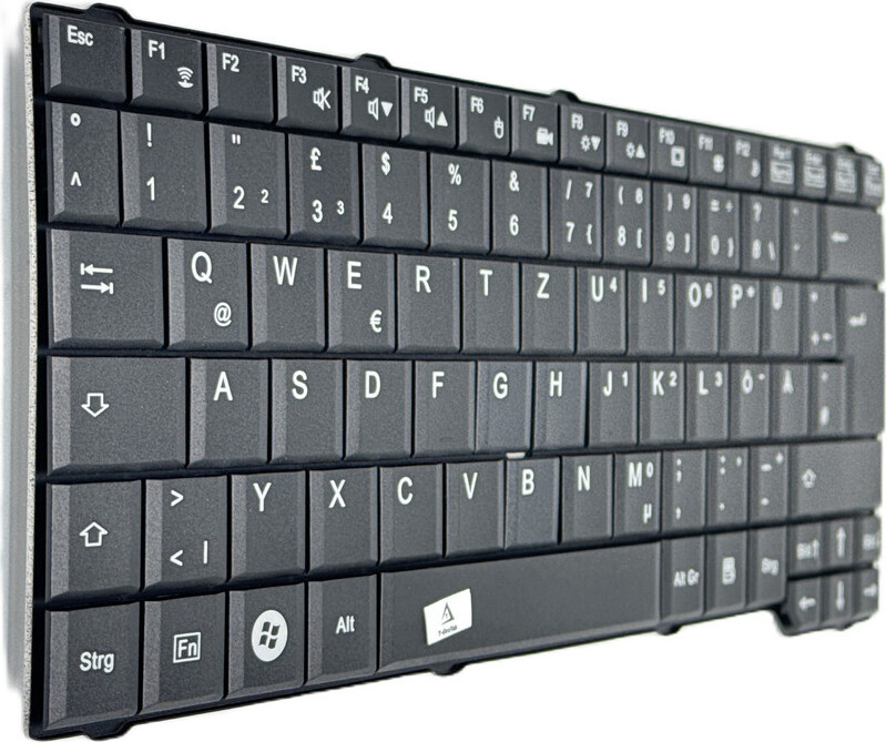 T-ProTek Toetsenbord zwart compatibel met Fujitsu Siemens Esprimo Mobile D9510 en M9410