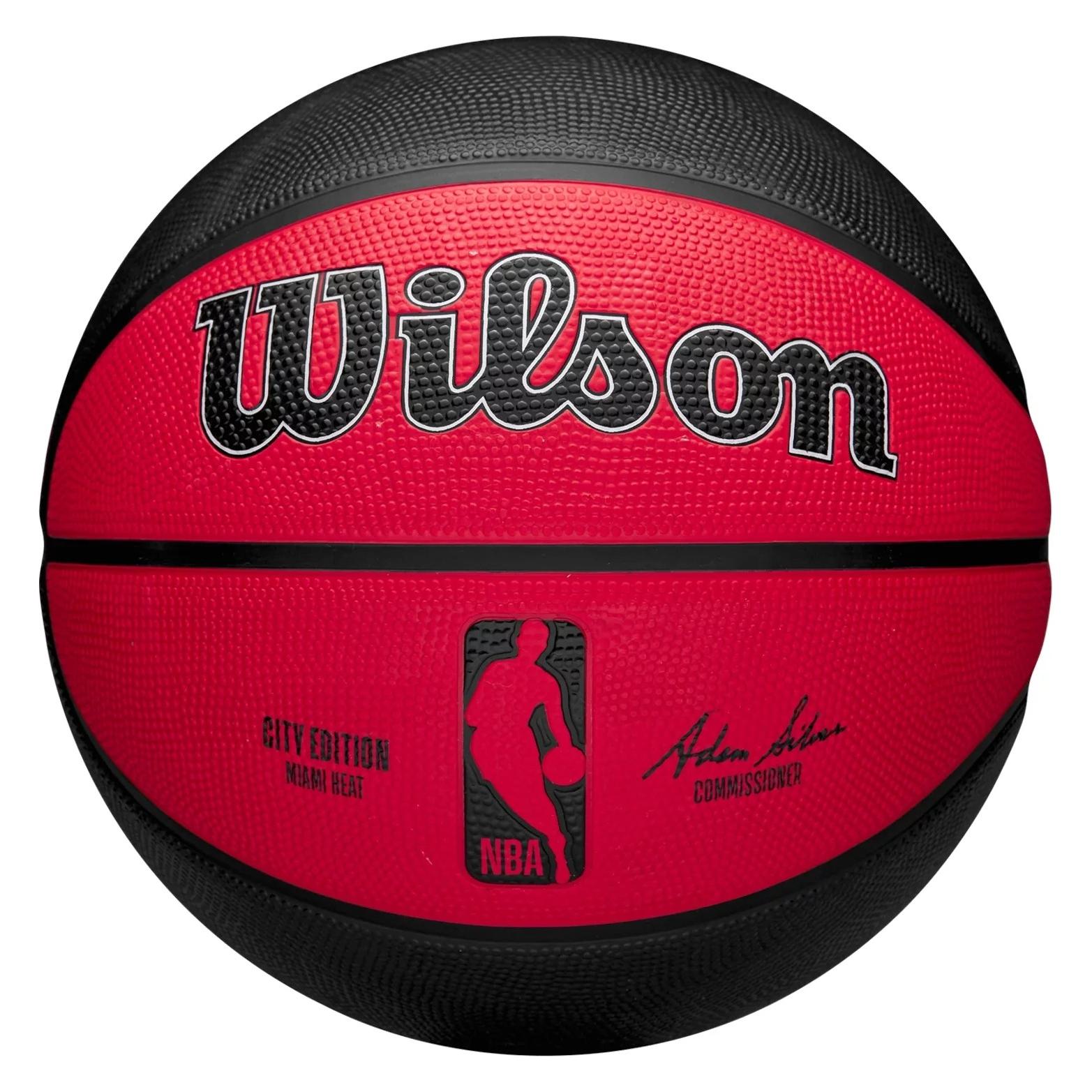 Wilson NBA Team City Edition Miami Heat Basketball (7) (UTPP9347)