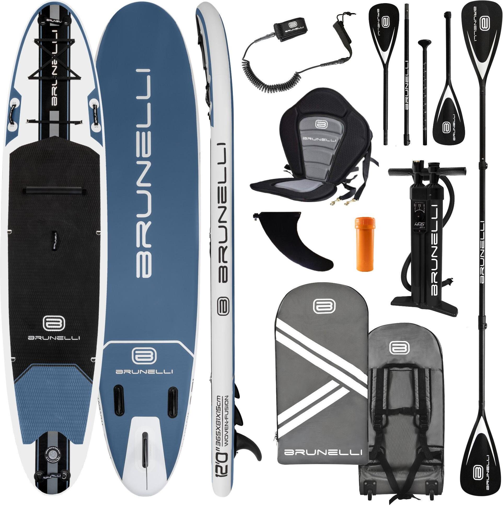 BRUNELLI 12.0 Woven X Fusion Double Layer iSUP Board aufblasbar Stand Up Paddle Paddle Board