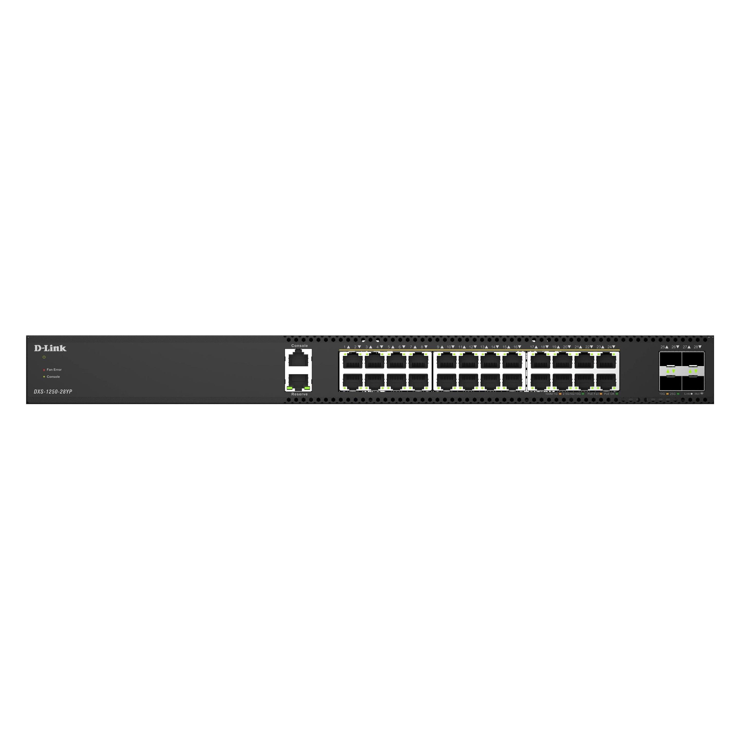 D-Link 28-Port mg Poe Smart Switch (28 Ports) (DXS-1250-28YP/E)