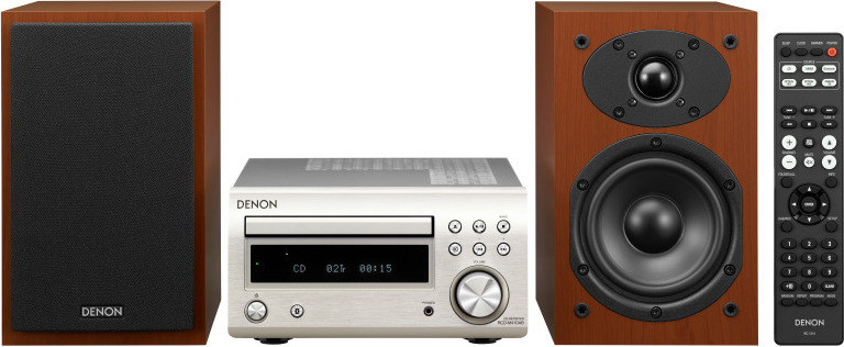 Denon D-M41, Home-Audio-Minisystem, Silber, 1 Disks, 60 W, 1-Weg, RCA