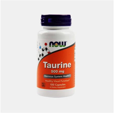 NOW TAURINE 500mg 100 CAPSULAS