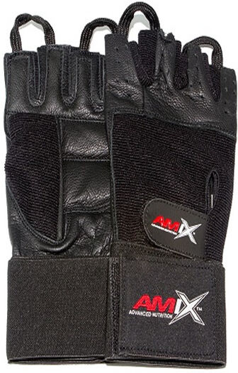 Amix Schwarze Handgelenkhandschuhe L
