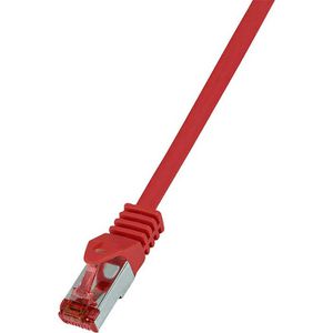 LogiLink Netzwerkkabel PrimeLine, CQ2084S, rot, Cat 6, 250MHz, 1Gbit/s, S/FTP, RJ45 auf RJ45, 7,5m