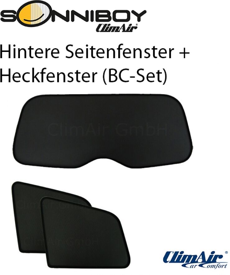 Climair Sonnenblende Sonniboy Bc-Set (Hintere Seitenfenster + Heckfenster) Cli0078379bc Seitlicher Anbau
