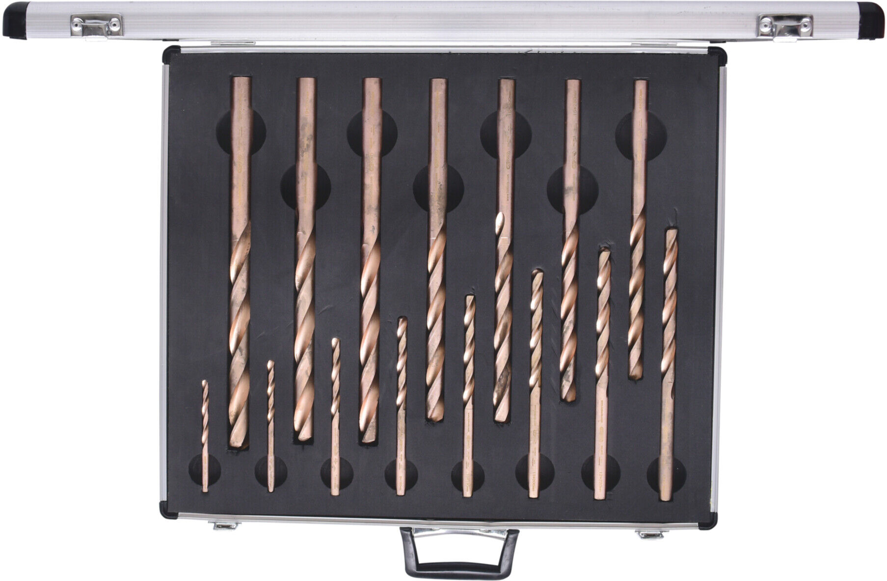 KS Tools BERYLLIUMplus Spiralbohrer-Satz aus Beryllium-Kupfer-Legierung 15-teilig, 9629630 (962.9630)