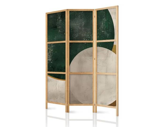 framed concept - Paravent Raumteiler aus Holz 135x172 cm, 3-teilig, einseitig, im orientalischen Stil