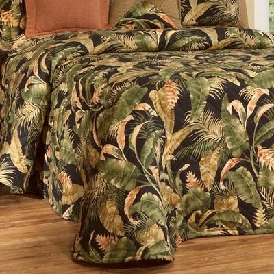 Wilkinson's La Selva Tropical Bedspread Black, King, Black