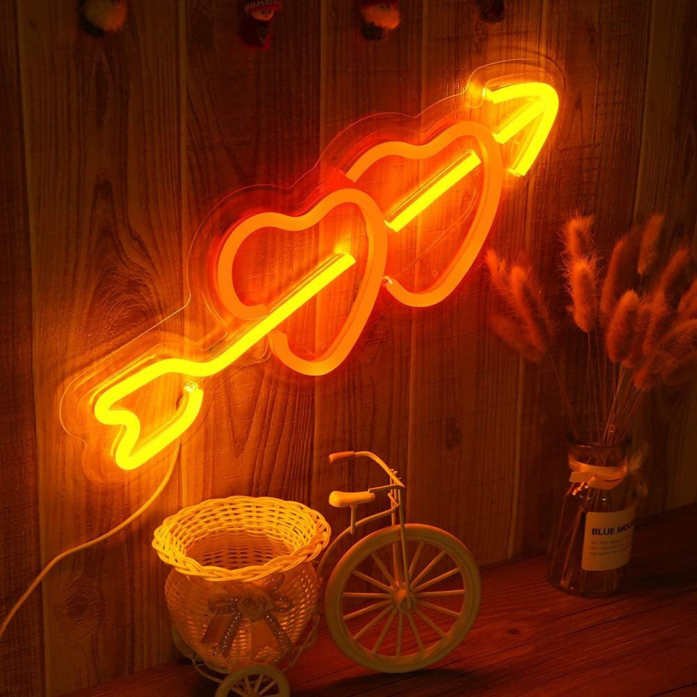 Rosikey Hartvormige LED Neon Wanddecoratie voor Slaapkamer en Woonkamer