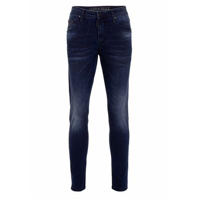 Slim-fit-Jeans CIPO & BAXX "Cipo & Baxx Jeans", Herren, Gr. W34/L34, Länge 34, blau, Obermaterial: 90% Baumwolle CO. 10% Elasthan EL., uni, slim fit, Jeans Slim-fit-Jeans, im Slim-Fit Schnitt, CD540