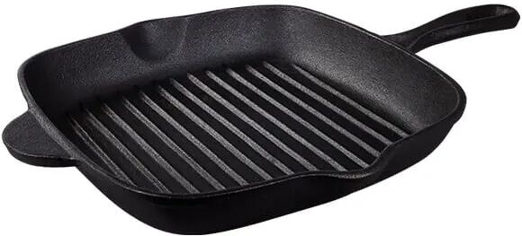 Tramontina Pre-Seasoned 27cm Cast Iron Square Griddle Pan