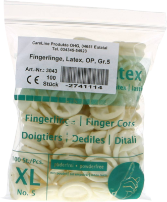 Careliv Produkte OHG FINGERLING Latex OP Gr.5 100 St 02741114