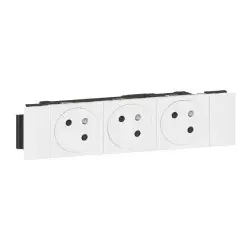 Legrand 077103L MSC Link 3xSteckdose F/B Std, DLPClip erhöhter Berührungsschutz Farbe: Ultraweiß