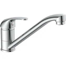 Schütte, Küchenarmatur, Wasserhahn Küche GENUA Spültischarmatur Niederdruck Chrom Niederdruck Schwenkbar 21008/AE