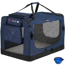 Casaria Cadoca Tiertransportbox XXXL 101x69x70cm navyblau