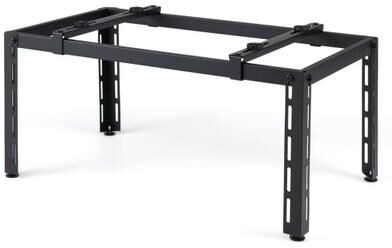 Costway Mini Split Ground Stand Adjustable for 9000-36000 BTU Ductless Air Conditioners Heat Pump-Black