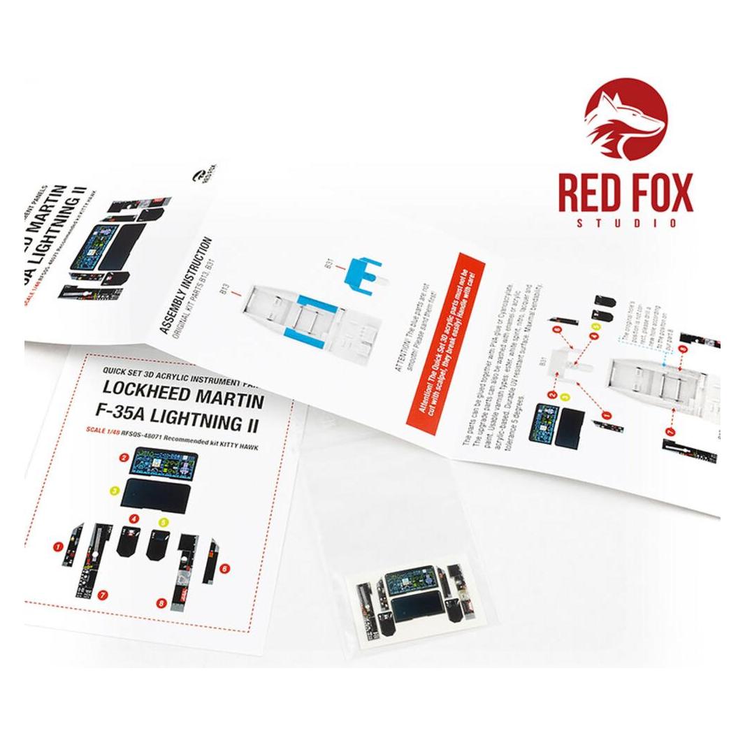 Red Fox 1/48 F-35A Lightning II (for Kitty Hawk kit) (RFSQS-48071)