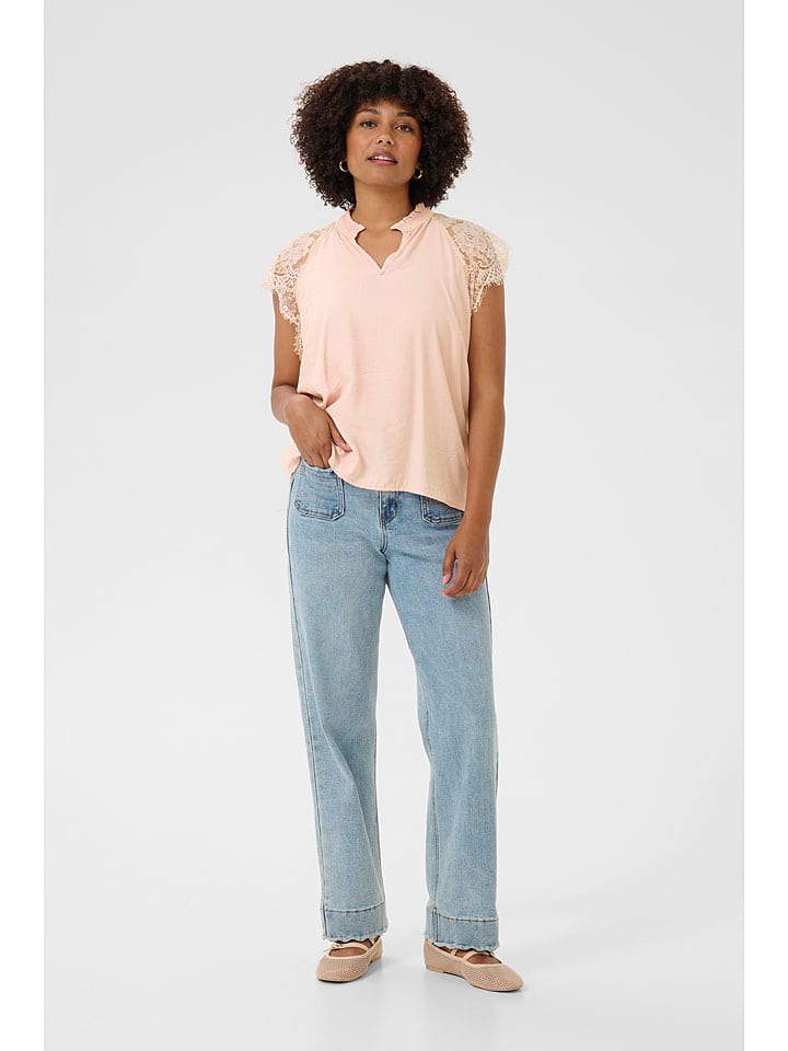 Cream Bluse "Nola" in Rosa - 34