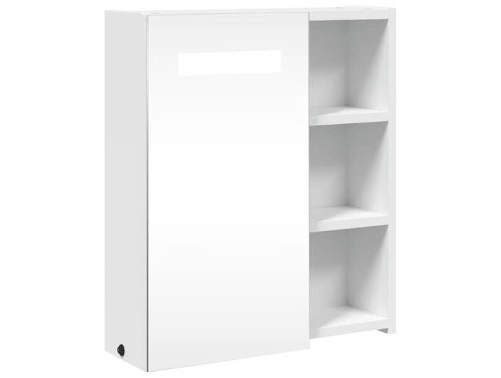 SALE 2025 Armoire WC suspendue avec miroir MOOD - Armoire de salle de bain à miroir avec LED blanc 45x13x52 cm Chill882601