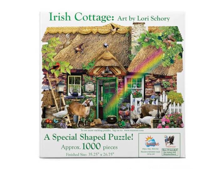 Puzzel 1000 stukjes – Lori Schory – Ierse Cottage