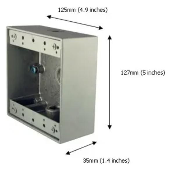 Algo 3100 SURFACE MOUNT CONDUIT BOX FOR 3201, 1128, 8128 (3100)