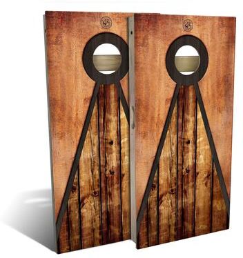 Skip's Garage Pyramid Outdoor Cornhole Board Set