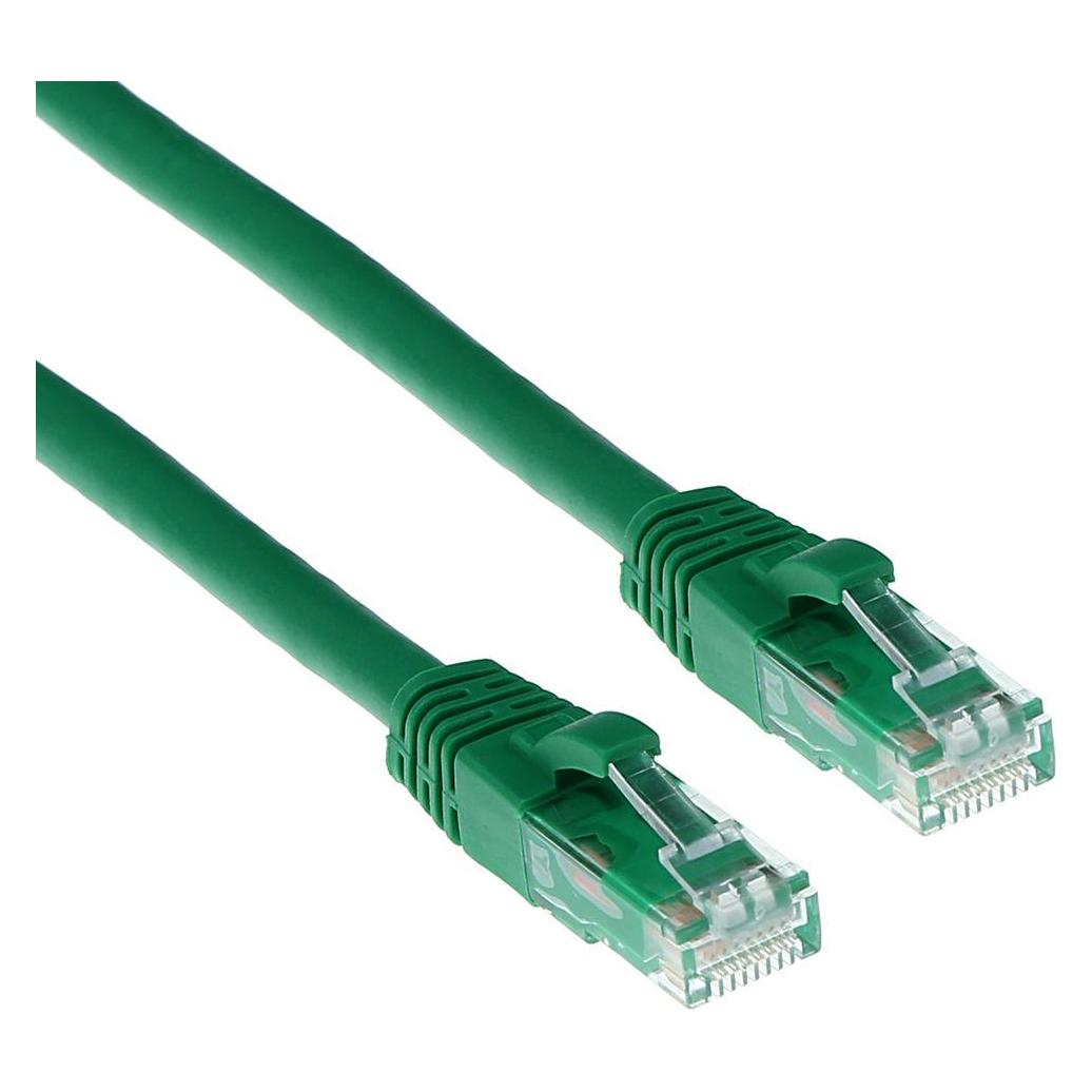 ACT Green 15 meter U/UTP CAT6 patch cable snagless with RJ45 connectors. Cat6 u/utp snagless gn 15.00m (U/UTP, CAT6, 15 m) (IS8715)