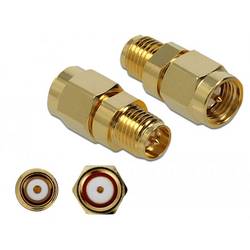 Delock 89973 89973 SMA-Adapter SMA-Stecker - RPSMA-Buchse 1 St.