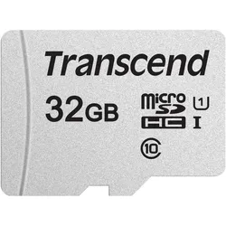 Transcend 300S (32 GB, microSDHC, U3, UHS-I), Speicherkarte, Grau, Silber