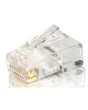 equip RJ-45 8P8C Transparent Drahtverbinder Steckverbinder Cat.5e ungeschirmt ohne Knickschutz (121140)
