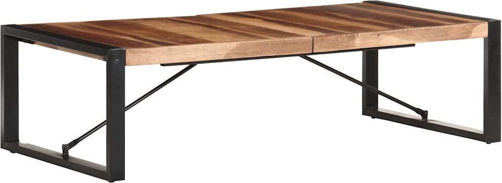 vidaXL Table basse 140x70x40 cm Bois solide