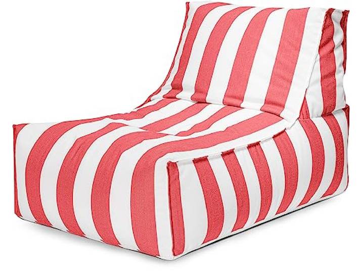 Sitting Point SANTORIN Rock Outdoor Sitzsack Rot – Wasser- & ölabweisend, UV-beständig, EPS-Füllung, Made in Germany