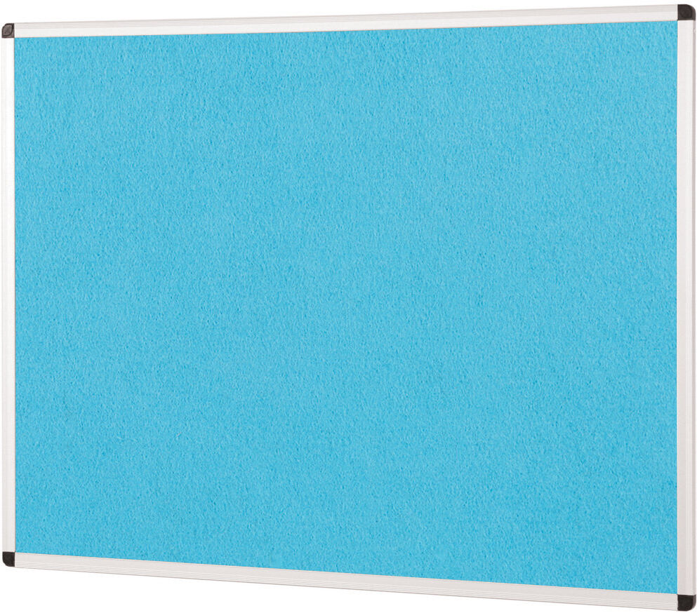 Symple Stuff Wall Mounted Bulletin Board Cyan 60 cm H x 90 cm W x 1.2 cm D