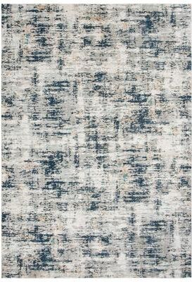 Alora Decor Glamour Power-Loomed Abstract Ivory and Gray Rug