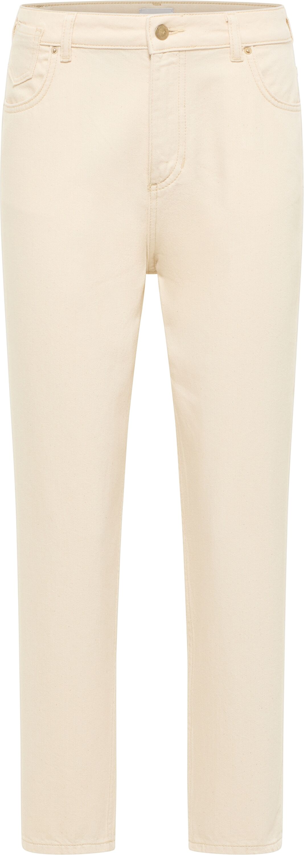 Mom-Jeans MUSTANG "Damen Style Charlotte Tapered", Damen, Gr. 26, Länge 32, weiss (2014 sanftes weiß), Denim/Jeans, 100% Baumwolle, unifarben, bequem, Jeans Mom-Jeans 2014 sanftes weiß 26, Länge 32