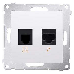 Kontakt Kontaktinis asmuo Simon Lizdas Simon54 RJ45 kat.5e + RJ12 (D5T.01/11)