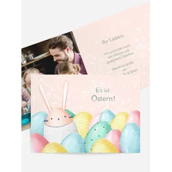 Osterkarten selbst gestalten mit Spruch und Fotos im Onlinedesigner bei Meine-Kartenmanufaktur.de