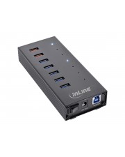 InLine Hub 7 x USB 3.2 Gen 1 Desktop 7 Schwarz (35395I)