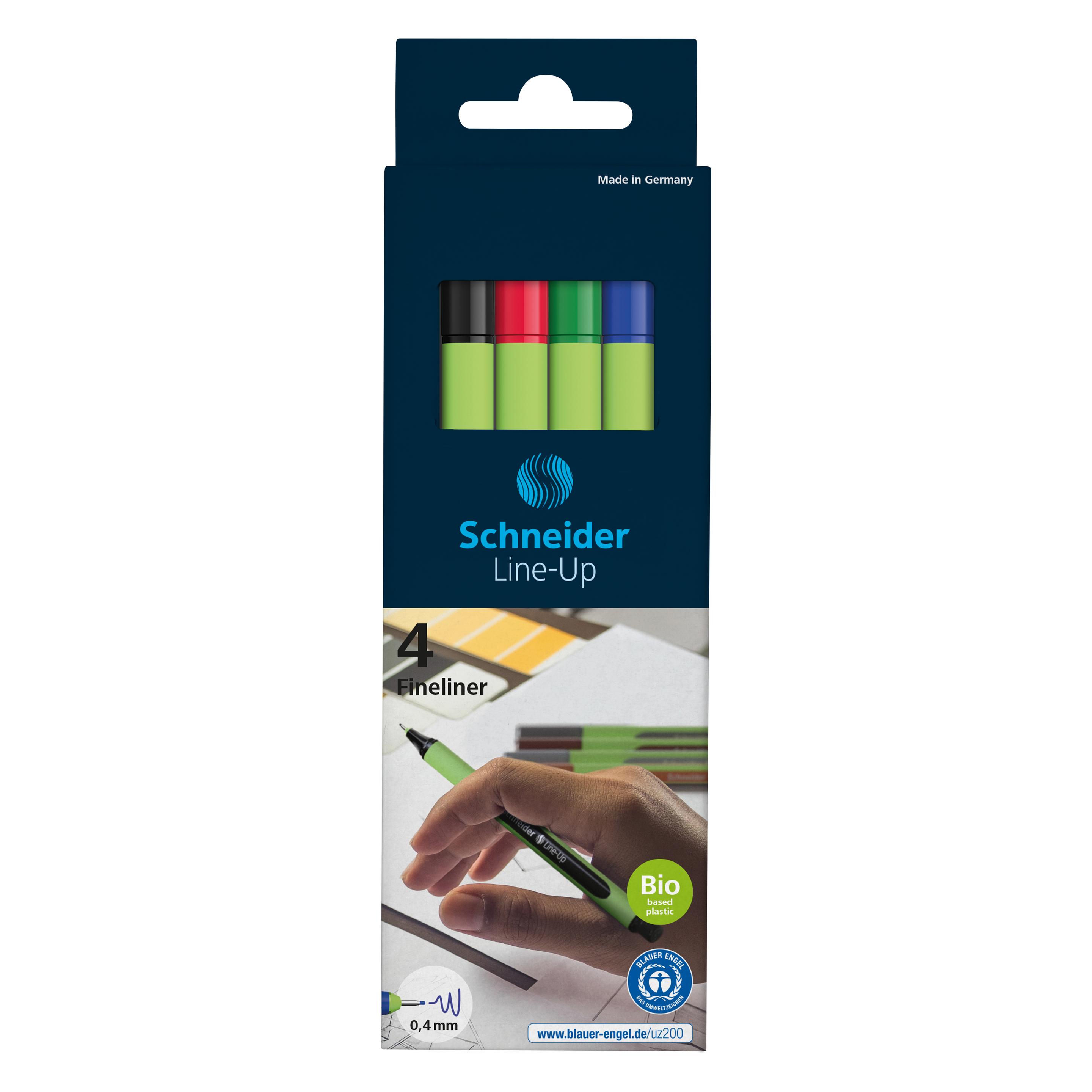 Schneider Fineliner Line-Up - Etui à 4 Stk. (4x) (191094)