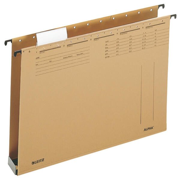 LEITZ ALPHA® 1942 Hängesammler DIN A4 4 cm naturbraun 19420000
