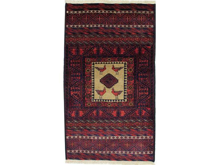 Belutsch Teppich 99x170 Handgeknüpft Orientteppich Perserteppich Wolle