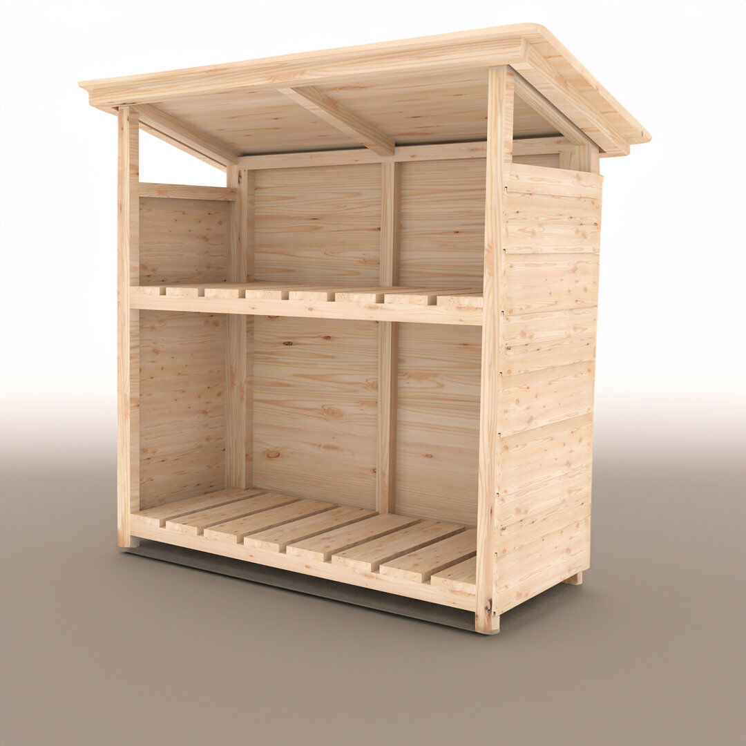 Shire GB Outdoor Boot and Shoe Storage Natural Wood