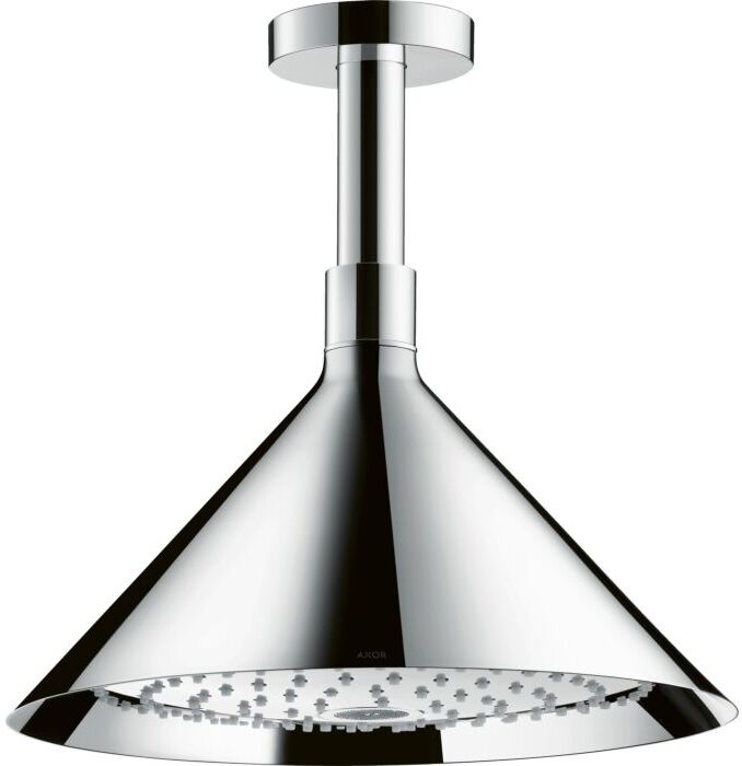 Hansgrohe Kopfbrause Axor 240 2jet 26022000 mit Deckenanschuss, designed by Front